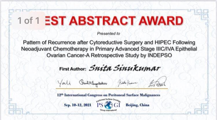 Best Abstract Award